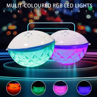 Pool Speaker with Colorful Lights