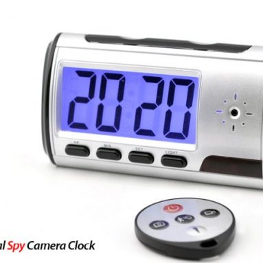 Digital Spy Camera Clock with Remote Control and Motion Detection