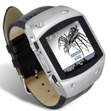 Touchscreen Mobile Phone Watch with Bluetooth Earpiece