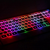 Illuminated  gaming keyboard