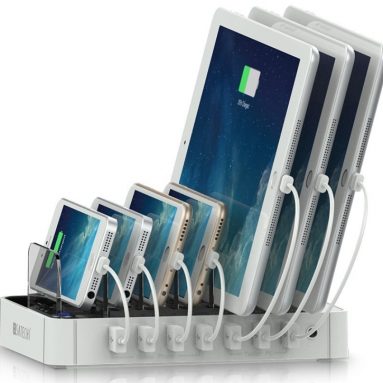 7-Port USB Charging Station Dock