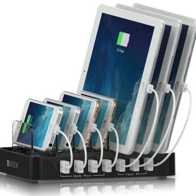 7-Port USB Charging Station Dock for iPhone 6 Plus/6/5S/5C/5/4S