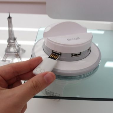 i-Bridge Premium Multi-Function Desk Organizer with Tempered Glass