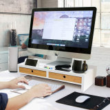 Computer Monitor Stand with Drawers