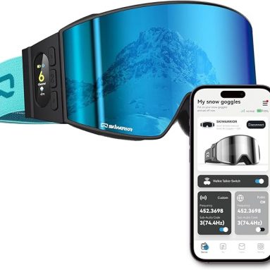 Bluetooth Smart Ski Goggles with Walkie-Talkie-Snowboarding Goggles