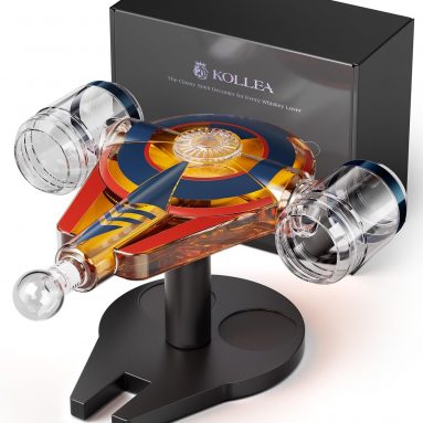 Galaxy Blue Spaceship Whiskey Decanter Sets 