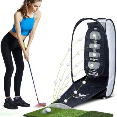 Golf Chipping Net Indoor Backyard Home 2 Target and Ball Swing Training Aids