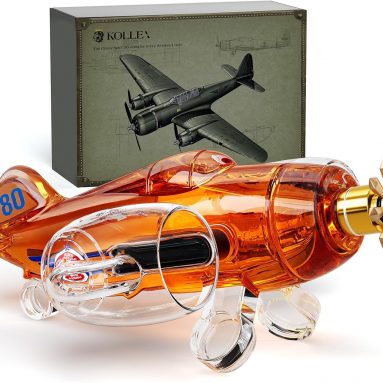 Fighter Aircraft Whiskey Decanter Set 