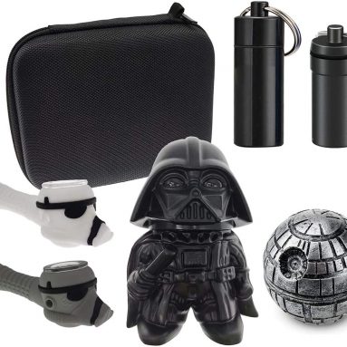 Herb Grinder Kit 7 Pack with Darth Vader Grinder