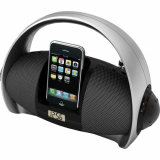 Portable iPod Dock Boom Box with Clock