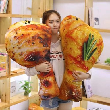 3D Chicken Leg Pillow