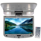 Grey Flip Down Monitor with DVD Player + Speaker