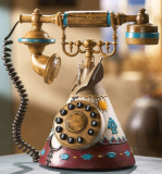 Vintage Style Old Fashioned Telephone