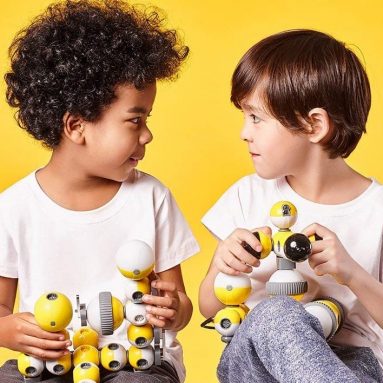 6 in 1 Building & Coding Robots for Kids, Plug-n-Play DIY Robot Builder Kits with APP Remote Control