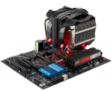 High Performance CPU Cooler with Horizontal Vapor Chamber and 8 Heatpipes