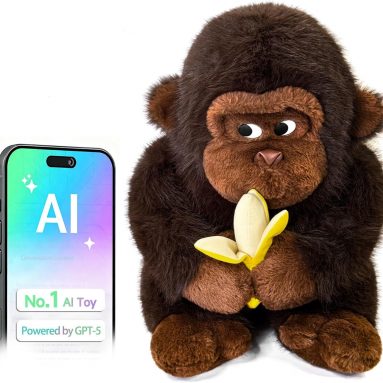 AI Smart Stuffed Animal Gorilla: Interactive Educational Companion Toy with Real-Time ChatGPT