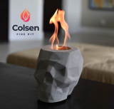 COLSEN Skull Tabletop Rubbing Alcohol Fireplace
