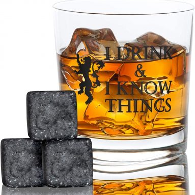 I Drink and I Know Things Whiskey Glass