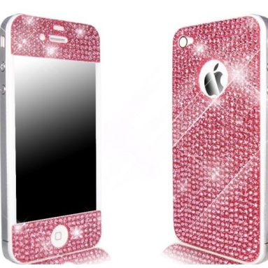 iPhone 4 Novoskins Pink Crystal Chic Skin