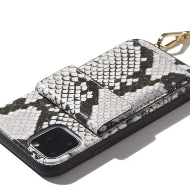 Sonix Gray Python Crossbody Wallet Case for iPhone 11 Pro