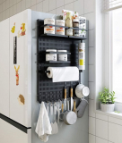 Magnetic Spice Rack Refrigerator Storage Organizer Shelf