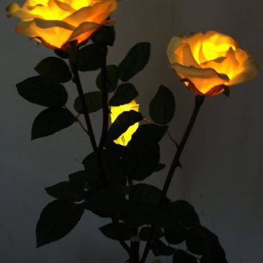 Solar Powered Garden Outdoor Rose Lights