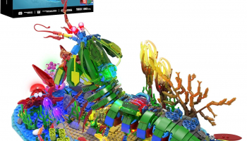 Mechanical Mantis Shrimp Building Blocks Set with LED Lights Sea Creatures Ocean Animal