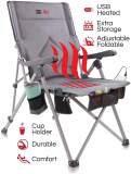 Heated Portable Chair, Perfect for Camping