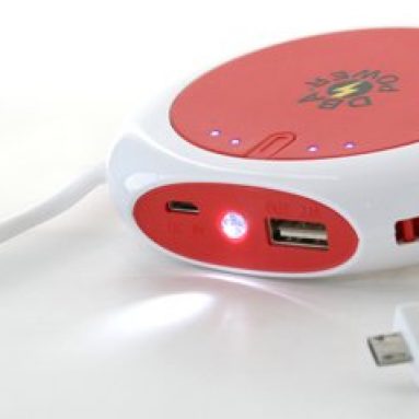 Dual USB Portable Charger Backup External Battery Power Bank LED Light