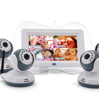 Digital Wireless Baby Monitor + 4x Camera