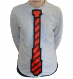 8-bit Tie One Size Fits All Clip On Red