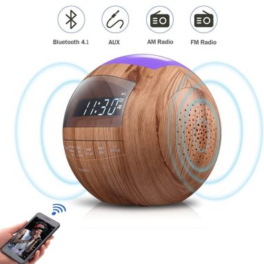 8-in-1 Bluetooth Alarm Clock Radio (Digital) Dual USB Charging Ports