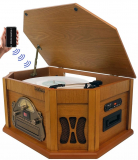 8-in-1 Boytone with Bluetooth Connection Natural wood