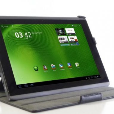 BLUREX Leather Slim folio Case With Multi-Angle Stand