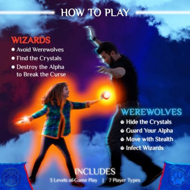 Starlux Games Wizards & Werewolves: an Active Outdoor Group Game with Hide and Seek