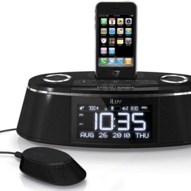 iLuv Vibe Plus Dual Alarm Clock with Bed Shaker