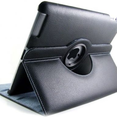 Rotating Faux Leather Case For Apple iPad 2