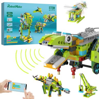 100 in 1 Robot Building Kits for Kids, Scratch STEM Educational Coding Remote Controlled Toys