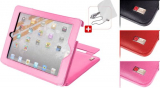 Pink Leather Stand / Case For Apple iPad 2