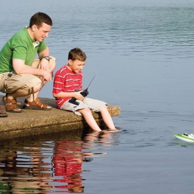 Kids Remote Controlled High-Speed Racing Boat