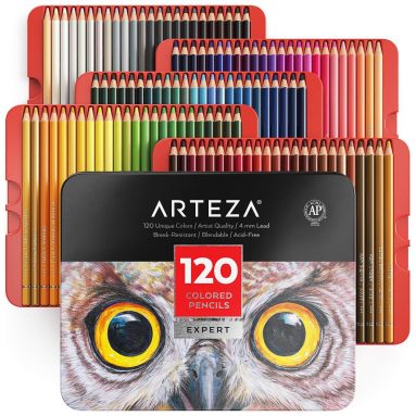 ARTEZA Colored Pencils Professional Set of 120 Colors
