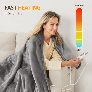 Black Friday Deal: 53% Heated Blanket King Size