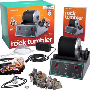 Advanced Professional Rock Tumbler Kit – with Digital 9-day Polishing timer & 3 speed settings