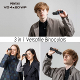 PENTAX VD 4×20 WP unique 3 in 1 binoculars, monoculars and telescope