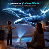 3D Galaxy Projector with 60 Immersive Themes