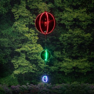 Christmas Ornaments with Chasing LED Light
