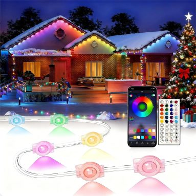 Christmas House Lights Outdoor with APP Remote Control