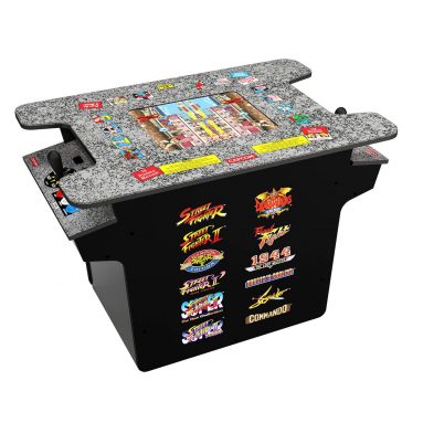 12-in-1 Head to Head Cocktail Table with Split Screen Street Fighter