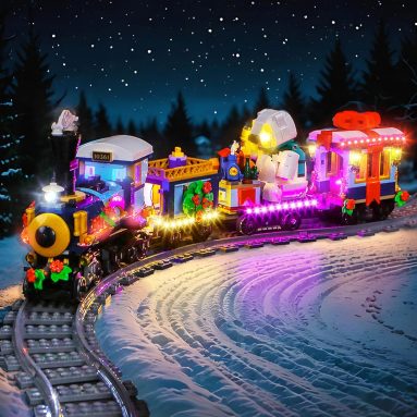 Upgraded Led Light Kit Compatible with Lego Holiday Express Train Building Set