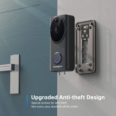 GazingSure Video Doorbell Camera – Alexa WiFi Wireless 1080P FHD Home Security Camera Outdoor